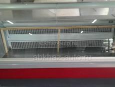 Витринный холодильник 2м. Использовался для мяса(шашлыка)