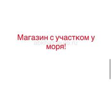 МАГАЗИН С ЗЕМЕЛЬНЫМ УЧАСТКОМ 