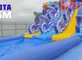 Развлекательный батут с бассейном 