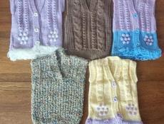 Жилетка из натуральной шерсти 