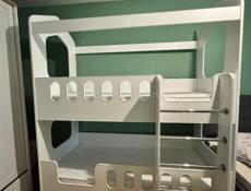 Детская двухъярусная кровать Домик