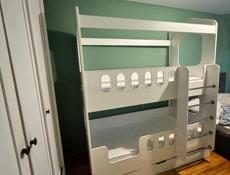 Детская двухъярусная кровать Домик