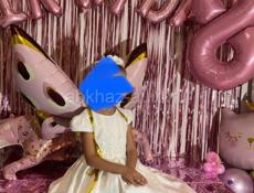 Платье белое нарядное для девочки 122-128 см