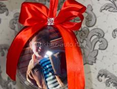 новогодние шары с фотографиями 