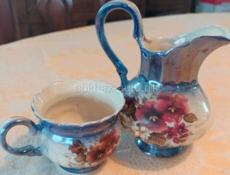 Чашка кофейная и молочник