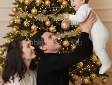 Новогодняя съёмка не выходя из дома