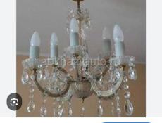 В продаже винтажная хрустальная люстра (Чехословакия)из 6 лампочек
