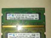 два модуля оперативной памяти Samsung SO-DIMM DDR3
