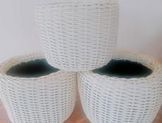 Кашпо из ротанга 