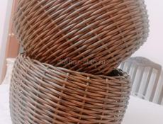 Кашпо из ротанга 