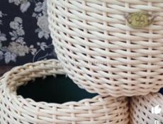 Кашпо из ротанга 