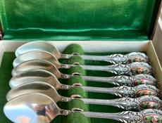 Мельхиор СССР Ложки чайные новые редкие 14 см