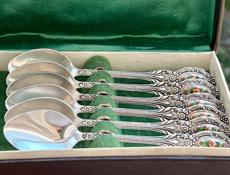 Мельхиор СССР Ложки чайные новые редкие 14 см