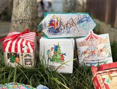 Подарочные коробки, новогодние композиции.