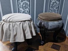 Пуфики деревянные 