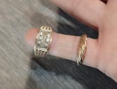 Продается золотой перстень и кольцо!