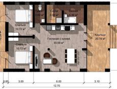 Дома круглогодичного проживания под Ключ в стиле Барнхаус