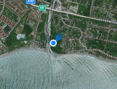 Земельный участок на берегу реки Псоу ! 350 м от моря ! 