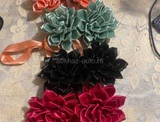 Изготовление роскошных роз из атласной ленты ручной работы 