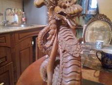 Продая дракона из дерево ручная работа