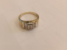 Перстень золото с бриллиантами