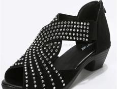 Туфли со стразами