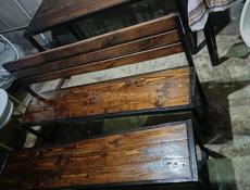 Стол с двумя лавочками 