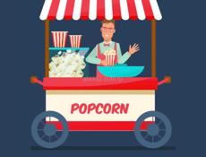 Продавец попкорна