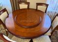 Стол и стулья из натурального дерева 