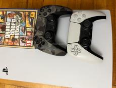 Плеистеишен 5 два джойстика диск гта 5 в подарок 