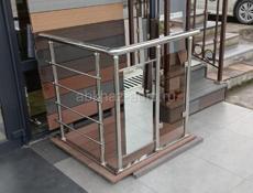 Пирила из нержавейки и каленного стекла