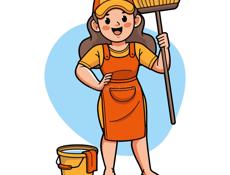 Требуется уборщица 