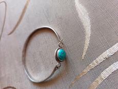 Серебряный браслет и серьги