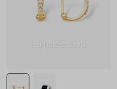 Золотые серьги 