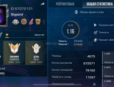 Продам аккаунт с м9 кланом и скинами