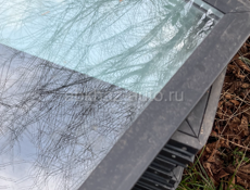 Раздвижные алюминиевые створки со стеклом /б/у)