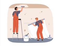 Выполняю внутреннюю молярную работу,штукатурка,шпаклёвка под обои,фундамент с нуля 