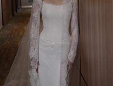 Свадебное кружевное платье 