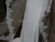 Свадебное кружевное платье 