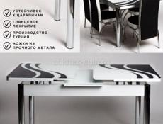 Продаю раздвижной застеклянный стол.Размеры 140/170-80