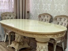 Продается мебель в комплекте стол 200/240 и 6 стульев  в хорошем состоянии !