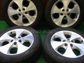 Диски Альфард R 17 в отличном состоянии 3 шины почти новые, Один диск с ямой 