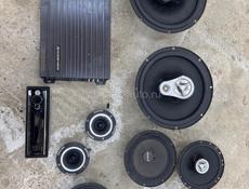 Колонки усилитель пищалки и магнитола