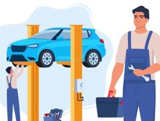 услуга автосервиса (ремонт машин)