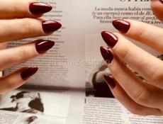 Маникюр гель лак наращивание Педикюр