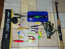 Готовый спиннинг-комплект для рыбалки. 🎣