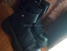 Ботинки кожаные