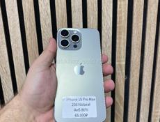 15 pro max 256 Natural, аккумулятор 86% ✔️ 