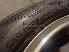 Продаю 2 колеса р 17 кому на запаски или кому на прицеп диски японские лексус мазда