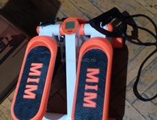 степпер тренажер для дома ,с эспандерами для рук, гидравлическая система нагрузки, нагрузка до 120 кг